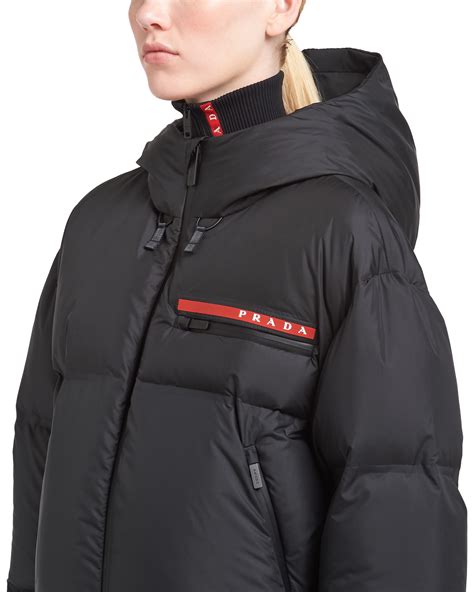 cashmere prada puffers|Prada nylon cropped puffer jacket.